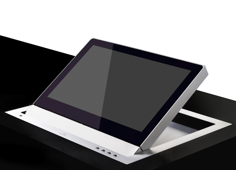 Electrically foldable monitor