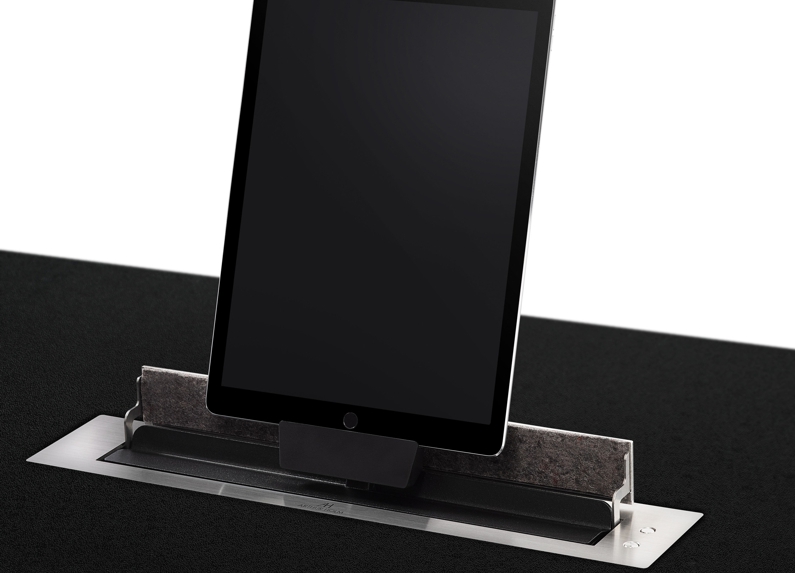 sistema motorizado de elevación para tablets