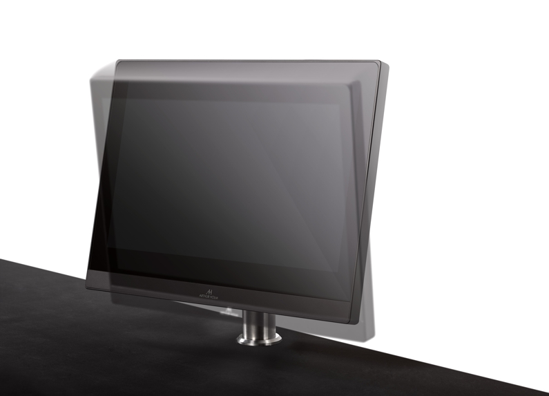Gooseneck manual monitor for information counters