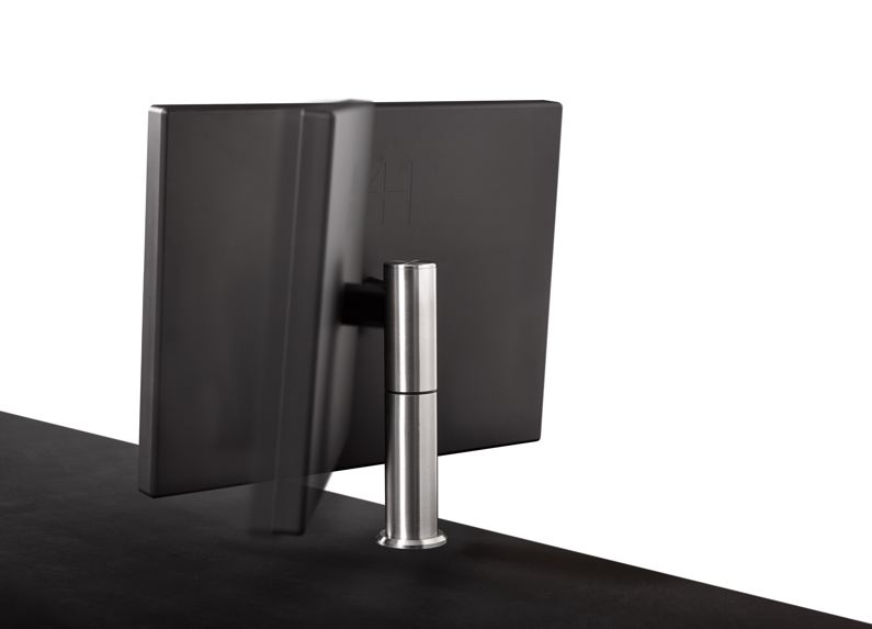 fixed monitor with manual adjustment
