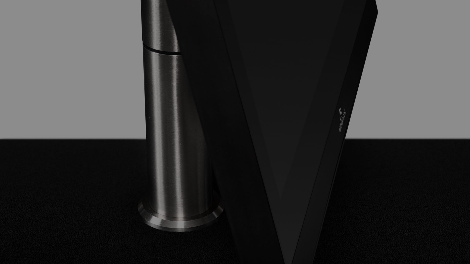 Gooseneck monitors for a fixed installation on desks or information counters