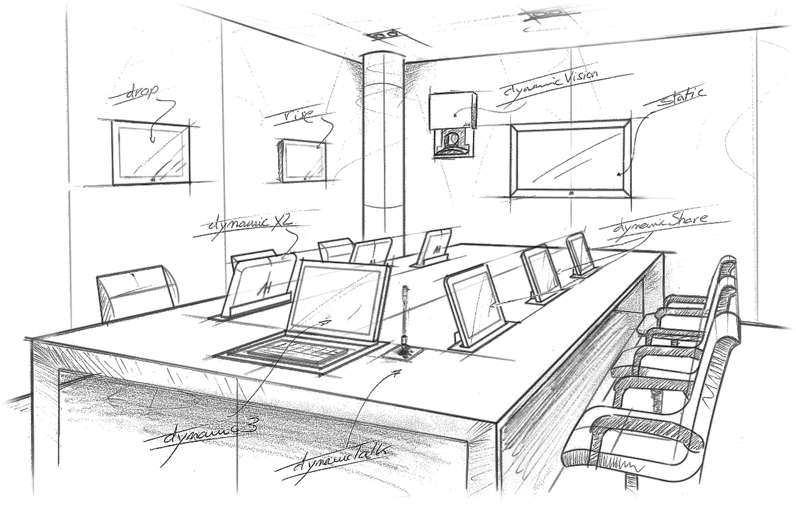 monitors installations for meeting rooms