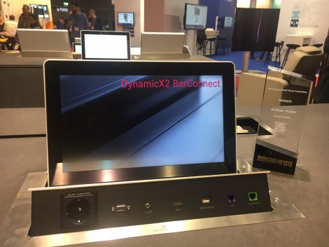 ISE 2018 retractable monitors