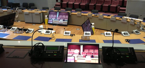 monitors for interpreter booths