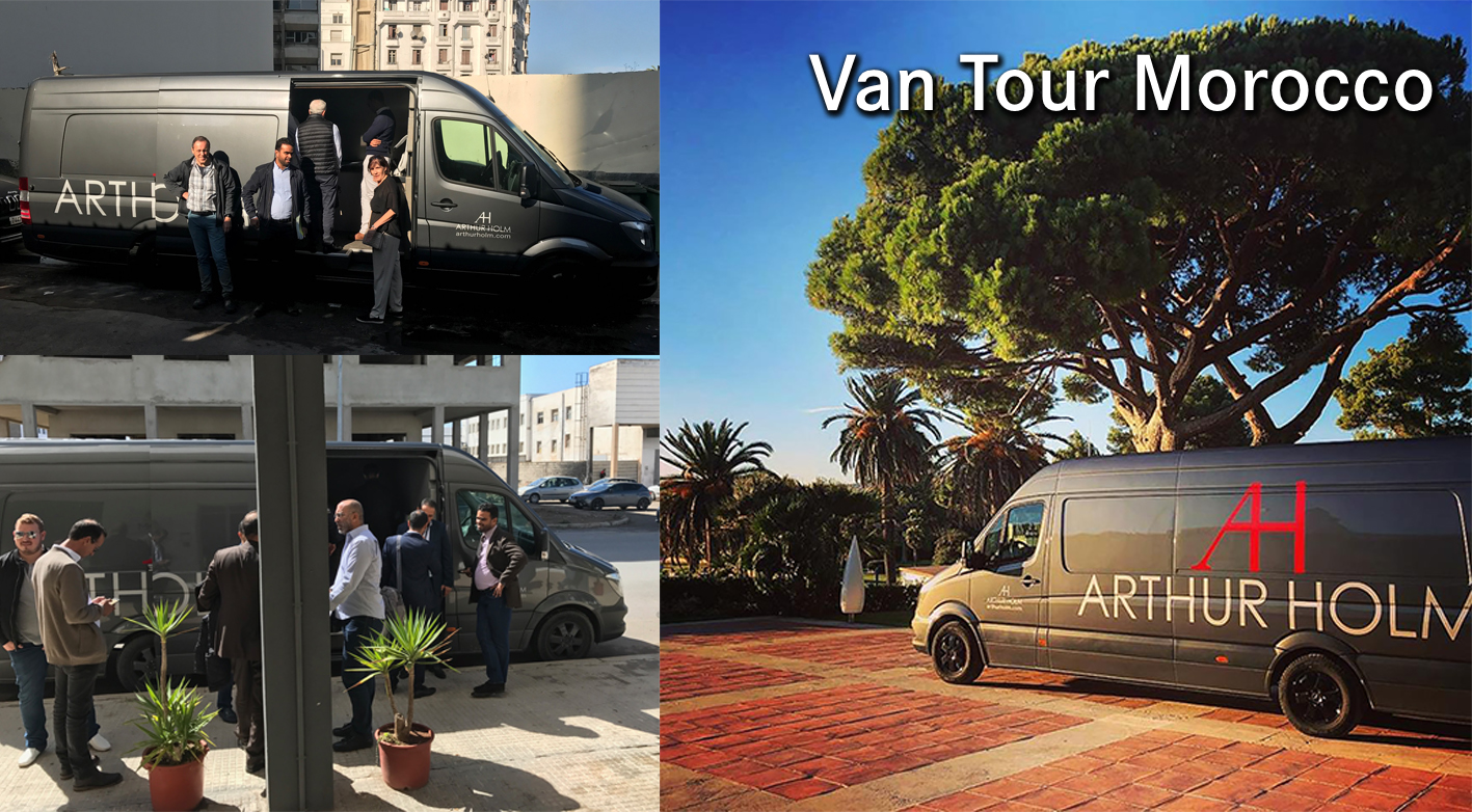 The Arthur Holm Van Tour keeps going! Latest destination, Morocco