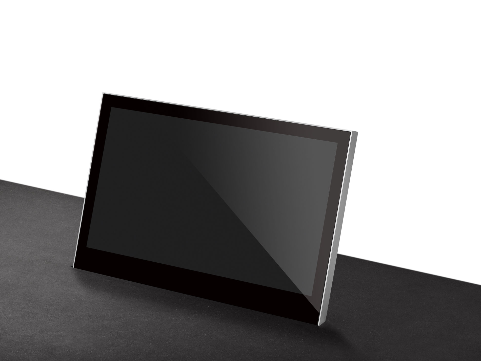 Monitor komplett auf dem Tisch versteckt