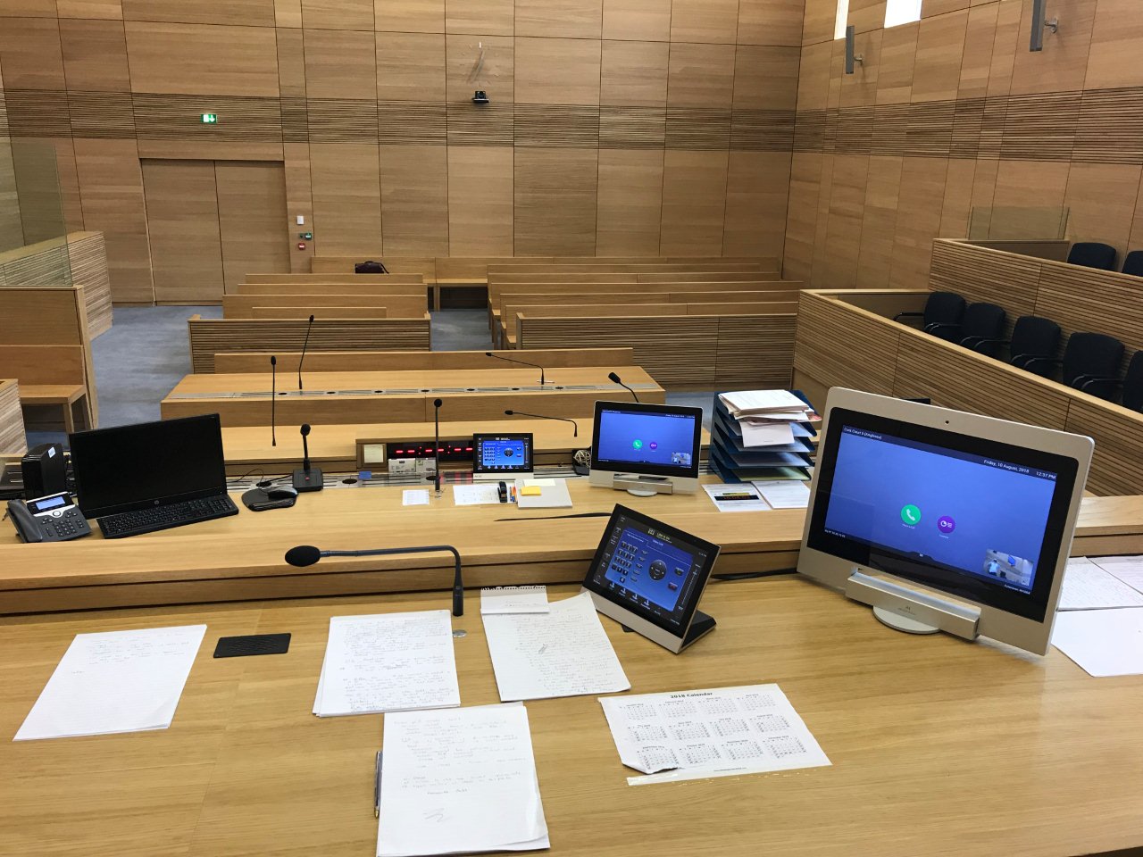 monitors for court rooms