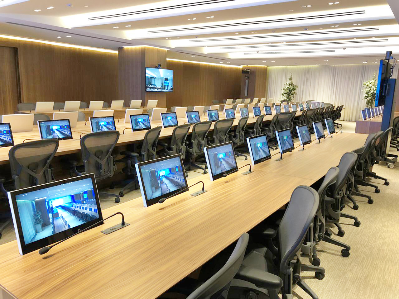 Boardroom of renowned corporation in Moscow