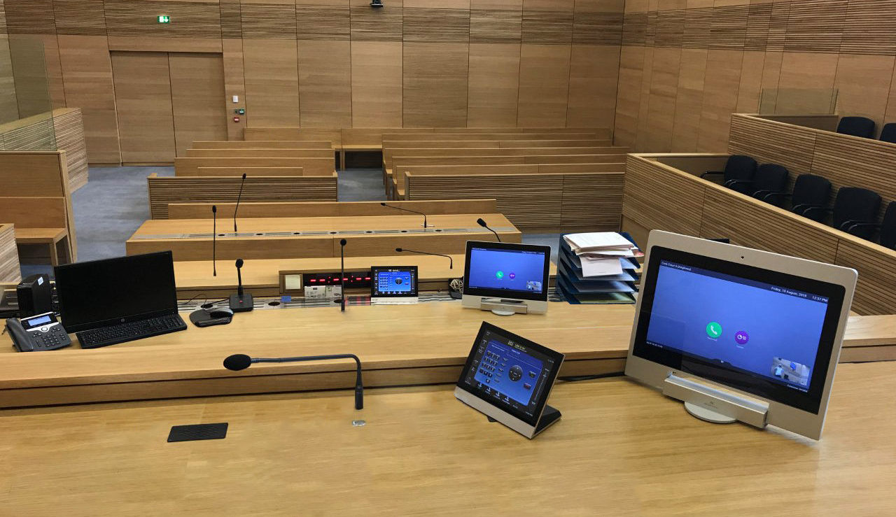 monitors for courtrooms