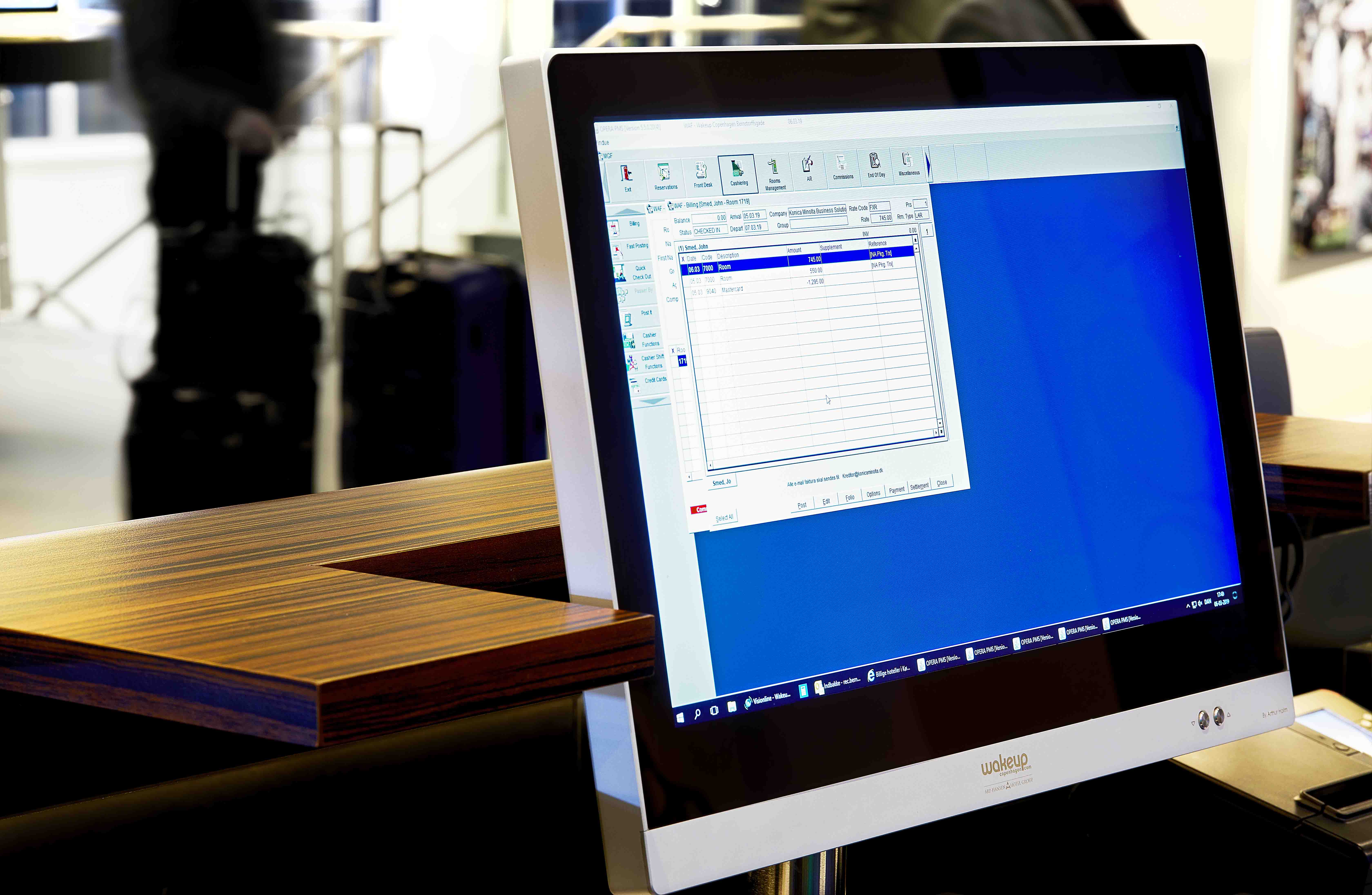 monitors for reception desks