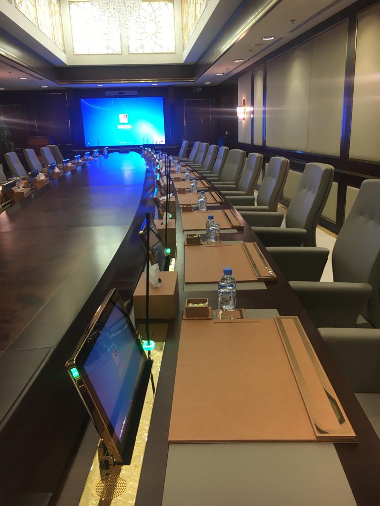 elegante sala de conferencias