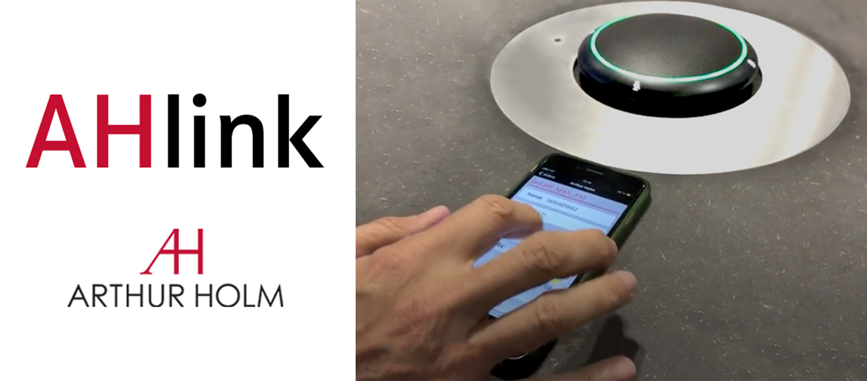 AHlink trasforma il vostro cellulare in uno strumento per configurare la sala riunioni!