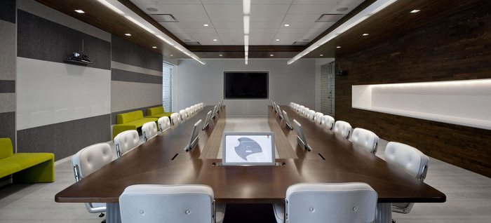 retractable monitors in adobe headquarters