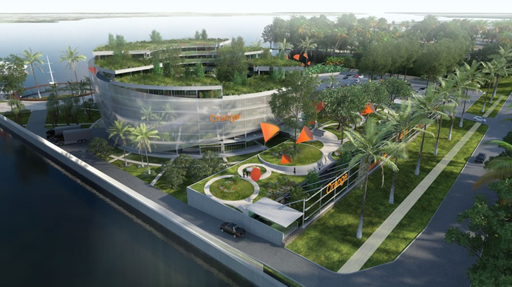 DynamicX2 with integrated camera for enhanced visual communication at Orange’s new Ivory Coast headquarters