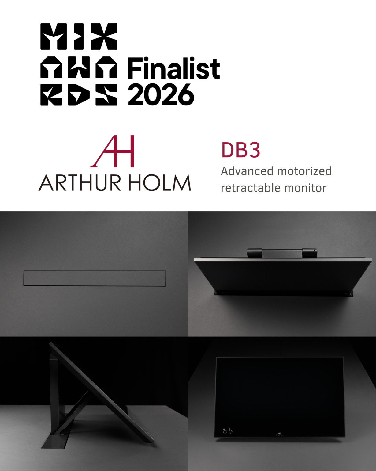 Arthur Holm DB3 Finalist at Mix Awards 2026
