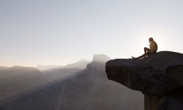 man-on-a-mountain