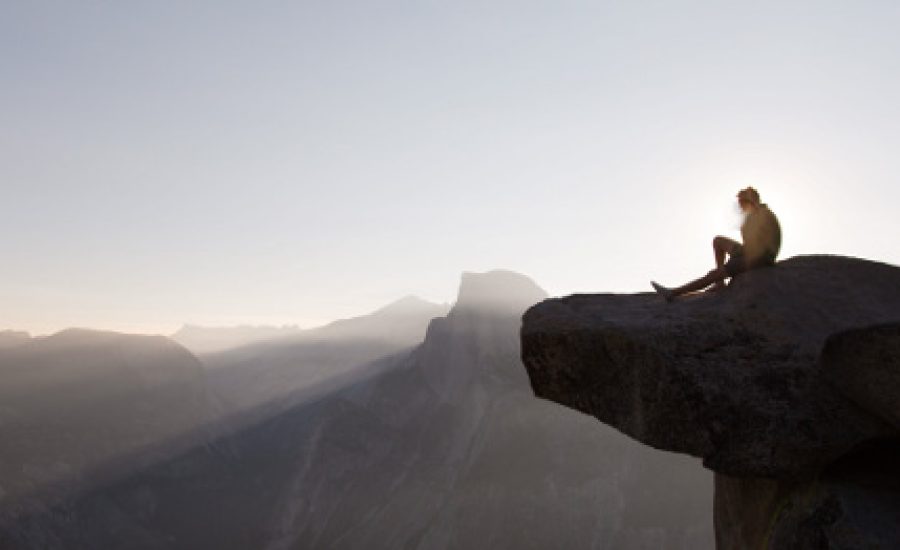 man-on-a-mountain